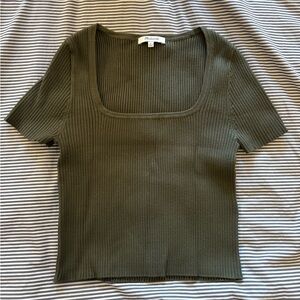 Madewell Rib Knit Cropped T-Shirt